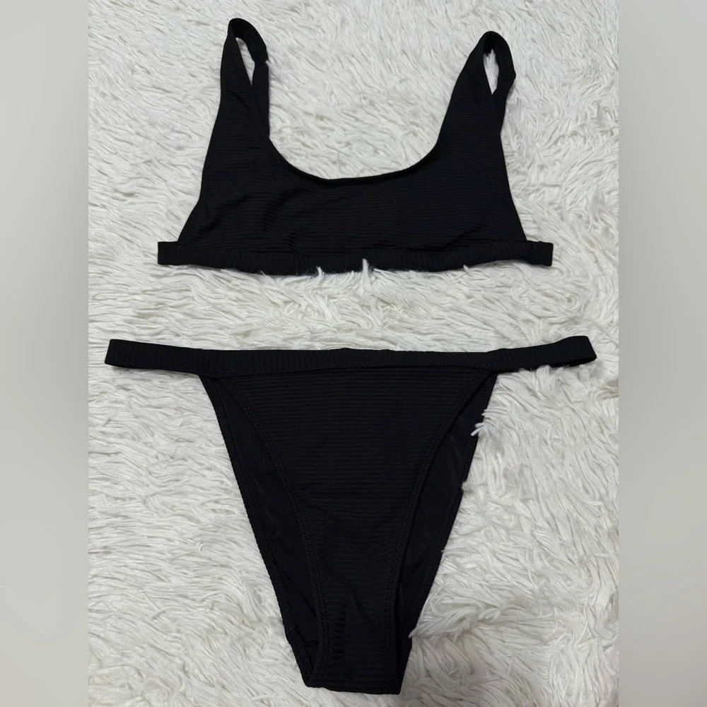 L.A. Hearts by PACSUN Bikini Set In Black Women’s Size Medium